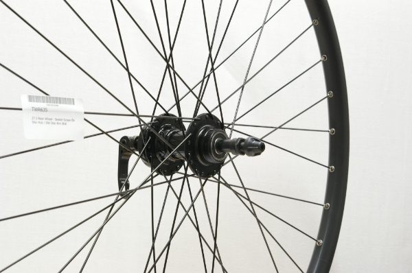 27.5 650B 7/8 Speed Rear Black Screw On Disc Quick Release Wheel