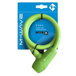 M-Wave Cable Lock 12mm x 600mm Green
