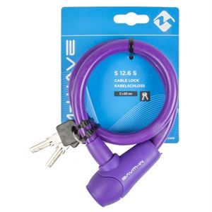 M-Wave Cable Lock 12mm x 600mm Purple