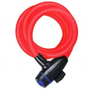 Oxford OF249 Cable Bike Lock 12mm x 1.8m Red