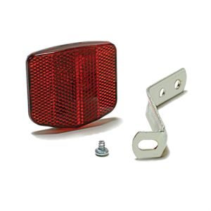 Rear Red Bicycle Reflector With Metal Bracket