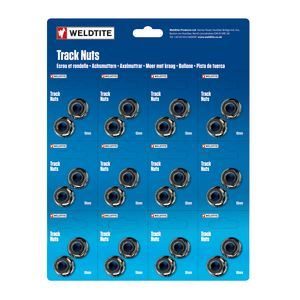 Weldtite 10mm Track Nuts (12 pairs) Card